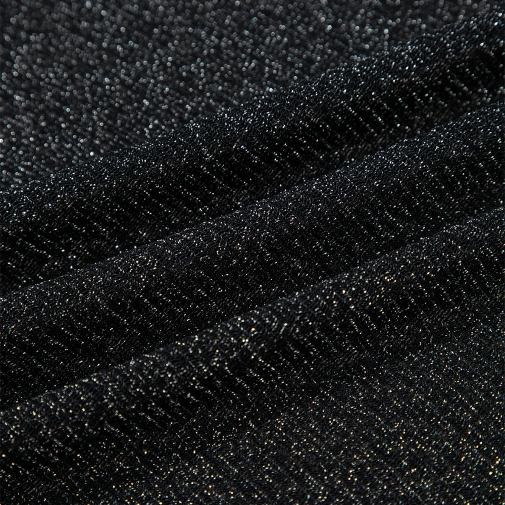 Black Sheer Glitter Top - Picture 6 of 9